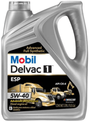 Picture of Mobil 127863 DELVAC 1 ESP 5W-40 Full Synthetic Diesel Engine Oil - 1 Gallon