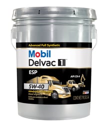 Picture of Mobil 122265 Delvac 1 ESP 5W-40 Full Synthetic Diesel Engine Oil 5 Gallon