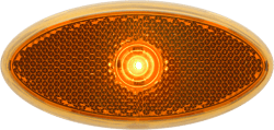 Picture of Optronics MCL0030ABB LED Oval Clearance Marker Light Amber 2x4 Inch