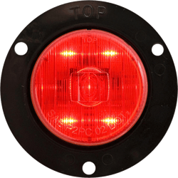 Picture of Optronics MCL52RB 2 Inch LED Marker Clearance Light Red Round Flange Mount