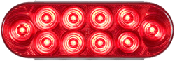 Picture of Optronics STL72RB LED Stop/Turn/Tail Light 6.43" Oval Grommet Mount Red