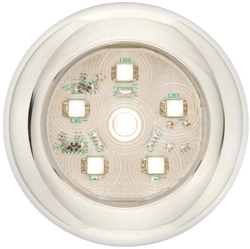 Picture of Optronics UCL60CB 6-LED Round Utility Light 3 Inch Chrome Clear