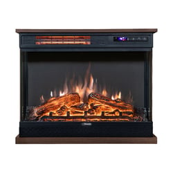 Picture of Pinnacle PFL24 Electric Fireplace with Simulated Logs and Remote Control