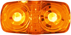Picture of Peterson Fluid M38AMVBT2 LED Rectangular Double Bulls-Eye Clearance Marker Light 4" x 2" Amber