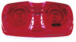 Picture of Peterson Fluid V138R Rectangular Two-Bulb Clearance Marker Light Red