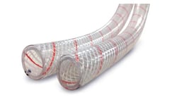 Picture of Sierra 161620340S 3/4" Clear PVC Tubing with Red Tracer 250 Foot Spool