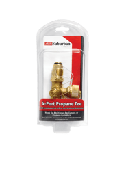 Picture of Suburban Mfg LP-POLTEE 4-Port Propane Tee Female POL Inlet Brass Fitting