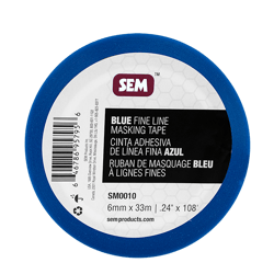 Picture of SEM Products SM0010 Blue Fine Line Masking Tape 0.24in x 108ft