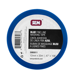 Picture of SEM Products SM0011 Blue Fine Line Masking Tape 0.47 Inch x 108 Feet