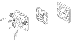 Picture of Shurflo 9480004 Complete 55-PSI Pumphead Assembly