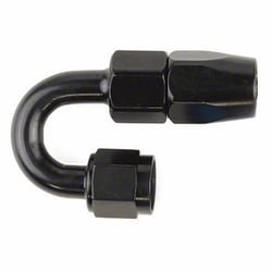 Picture of SPEEDFX 520880BK -8AN 180 Degree Push-On Hose End Black Aluminum