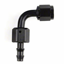 Picture of SPEEDFX 520490BK -4AN 90 Degree Push-On Hose End Black Aluminum