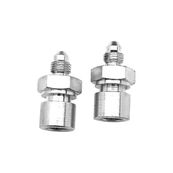 Picture of SPEEDFX 5444014 -4AN to 1/8 NPT Straight Adapter Fitting Chrome Steel