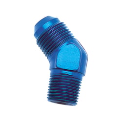 Picture of SPEEDFX 561023BK -10AN to 1/2 NPTF 45 Degree Flare to Pipe Elbow Black