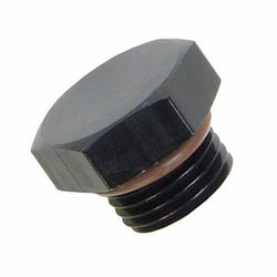 Picture of SPEEDFX 561614BK -16AN Aluminum Port Plug Fitting with O-Ring