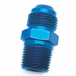 Picture of SPEEDFX 561616 Straight Flare to Pipe Adapter -16AN x 3/4 NPTF Blue Aluminum
