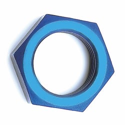 Picture of SPEEDFX 561031 -10AN Bulkhead Nut Set Anodized Blue Aluminum (2-Pack)