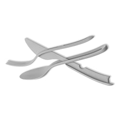 Picture of Silwy Drinkware KO-BT-G-1 Magnetic Cutlery Set Tricky Grey