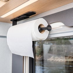 Picture of Silwy Drinkware KRH-B-L Magnetic Kitchen Roll Holder with Roll Stop - Black