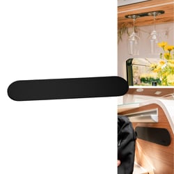 Picture of Silwy Drinkware L000-10KA-1 Magnetic Metal Strip 25cm Black Leather Look