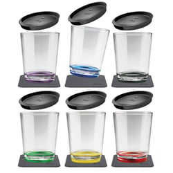 Picture of Silwy Drinkware S025-0700-6-D MAG PLAS DRINKING CUPS MULTICOLOUR