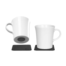Picture of Silwy Drinkware S027-1402-2-B PORCELAIN MAGNETIC HANDLE CUPS BLK