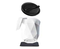 Picture of Silwy Drinkware S030-1402-1 Magnetic Handle Travel Cup To Go Black 12oz