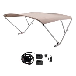 Picture of Taylor Made 2021133088 SureShade Battery Powered Bimini Top Pontoon 10' Beige