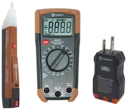 Picture of Southwire 10037K 3-Piece Electrical Test Kit with Multimeter, Voltage Detector & Receptacle Tester
