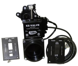 Picture of Valterra E40B-8 Electric Waste Valve 3 Inch Hub x Hub RV Black Water