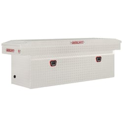 Picture of Weather Guard 123-0-04 Full Size Deep Aluminum Saddle Truck Tool Box Clear 15 Cu Ft