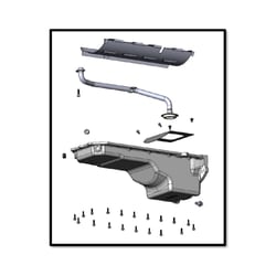 Holley 302-76 Gen III Hemi Rear Sump Oil Pan VVT Natural Aluminum — image 7