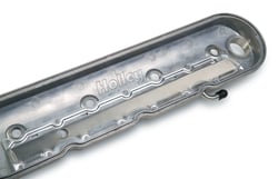 Holley 24188 LS Valve Covers Natural Cast Finish with Coil Mounts — image 2