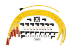 Accel 4040 8mm Spark Plug Wire Set - Yellow with Orange Straight Boots — image 2