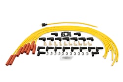 Accel 4040 8mm Spark Plug Wire Set - Yellow with Orange Straight Boots — image 4