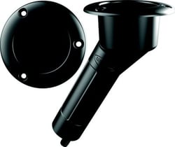 Picture of Tigress P1030DB Round Deck Drain with 30 Degree Angle - Black ABS Plastic