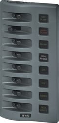 Picture of Blue Sea Systems 4308BSS WeatherDeck 12V DC Waterproof 8-Position Fuse Panel