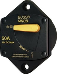 Picture of Blue Sea Systems 7048BSS 187 Series Panel Mount DC Circuit Breaker 150 Amp