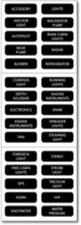 Picture of Blue Sea Systems 8067-BSS AC Panel Extended 120 Label Kit