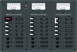 Picture of Blue Sea Systems 8084-BSS AC Main + 6 Positions / DC Main + 15 Positions Combination Circuit Breaker Panel