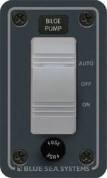 Picture of Blue Sea Systems 8263-BSS Bilge Pump Control Panel - Horizontal Mount