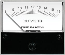 Picture of Blue Sea Systems 8003-BSS DC Analog Voltmeter 8-16V with Backlight