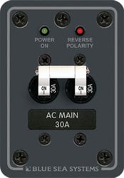 Picture of Blue Sea Systems 8077-BSS AC Main 30A Circuit Breaker Panel 120V