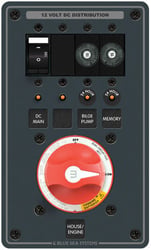 Picture of Blue Sea Systems 8690-BSS Dual Bank Battery Management Panel