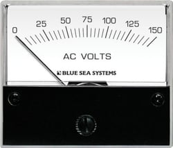 Picture of Blue Sea Systems 9353BSS AC Voltmeter 0-150V Panel Mount Gauge