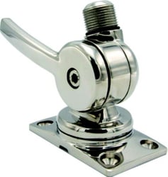 Picture of Shakespeare 6187 Sleek & Compact Stainless Steel Rotatable 4-Way Ratchet Antenna Mount