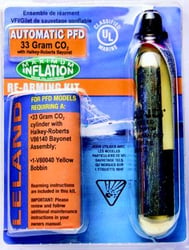 Picture of Leland V86000-85202Z Inflatable PFD Re-Arming Kit Automatic 33g CO2 1/2" Bayonet