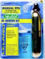 Picture of Leland V86160-85202Z Inflatable PFD Rearming Kit Manual 33g Halkey-Roberts Bayonet
