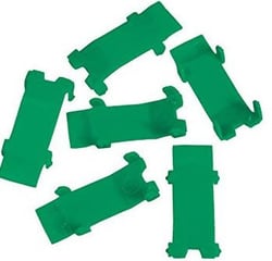 Picture of Leland V90124-00006 Halkey-Roberts Inflator Replacement Indicator Clips Green 6-Pack