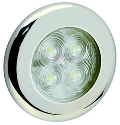 Picture of Seachoice 03111 LED Courtesy Interior Light Red 12V 4-LED with Chrome and White Bezels